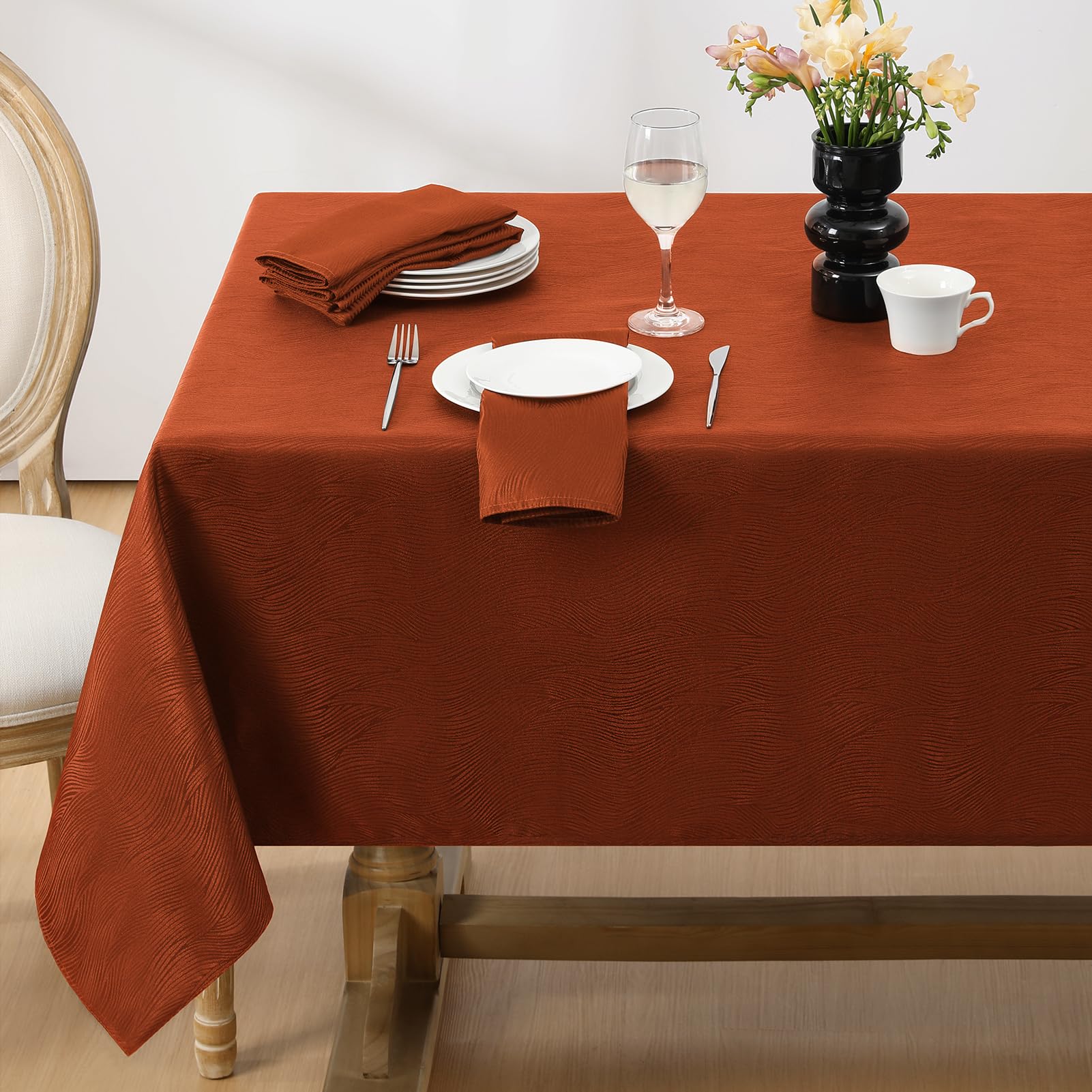 Nappe de table automne jacquard imperméable pour votre décoration de Thanksgiving