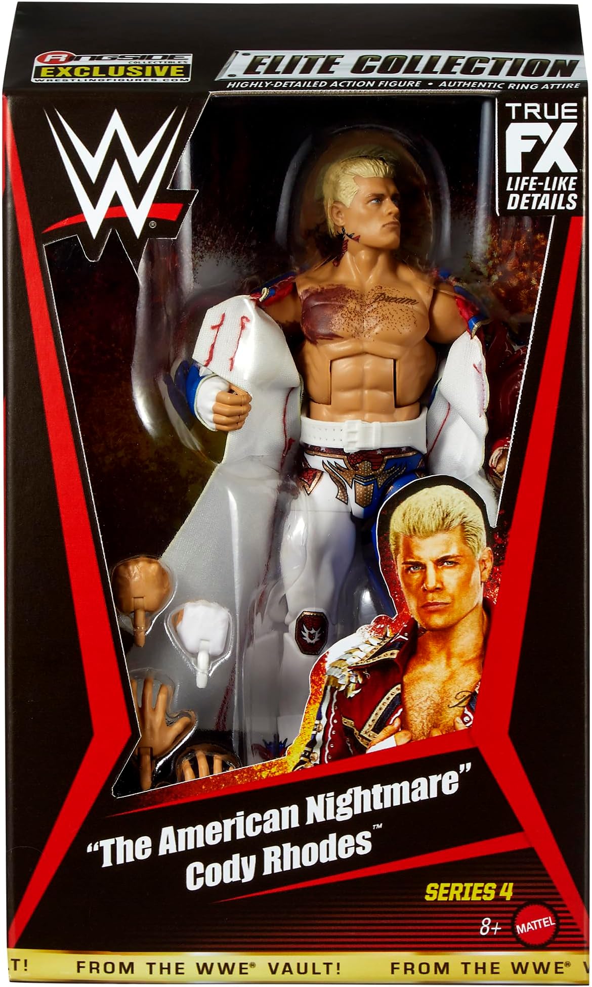 WWE Cody Rhodes (Bruised) from The Vault Ringside Exclusive Series 4