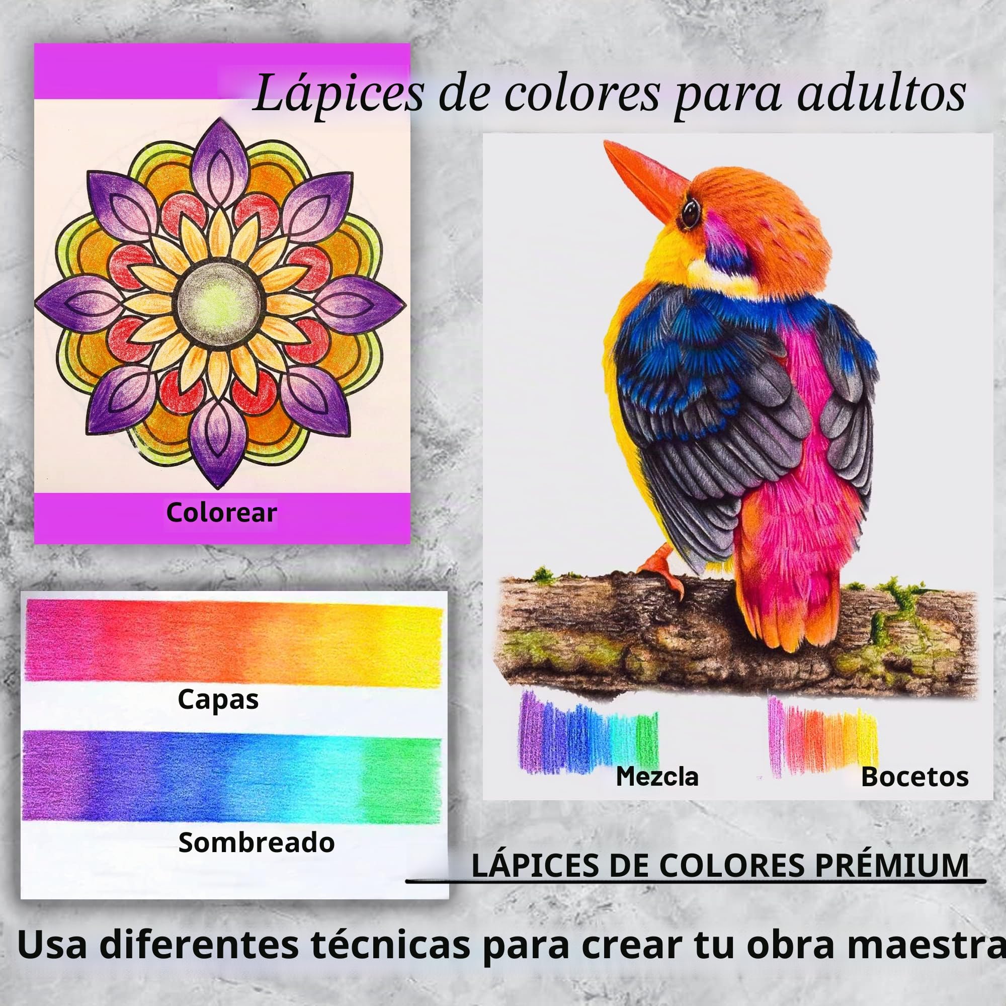 KALOUR 120 Lápices de colores premium, núcleo suave para artistas con colores vibrantes, ideal para dibujar, bosquejar, sombrear, principiantes