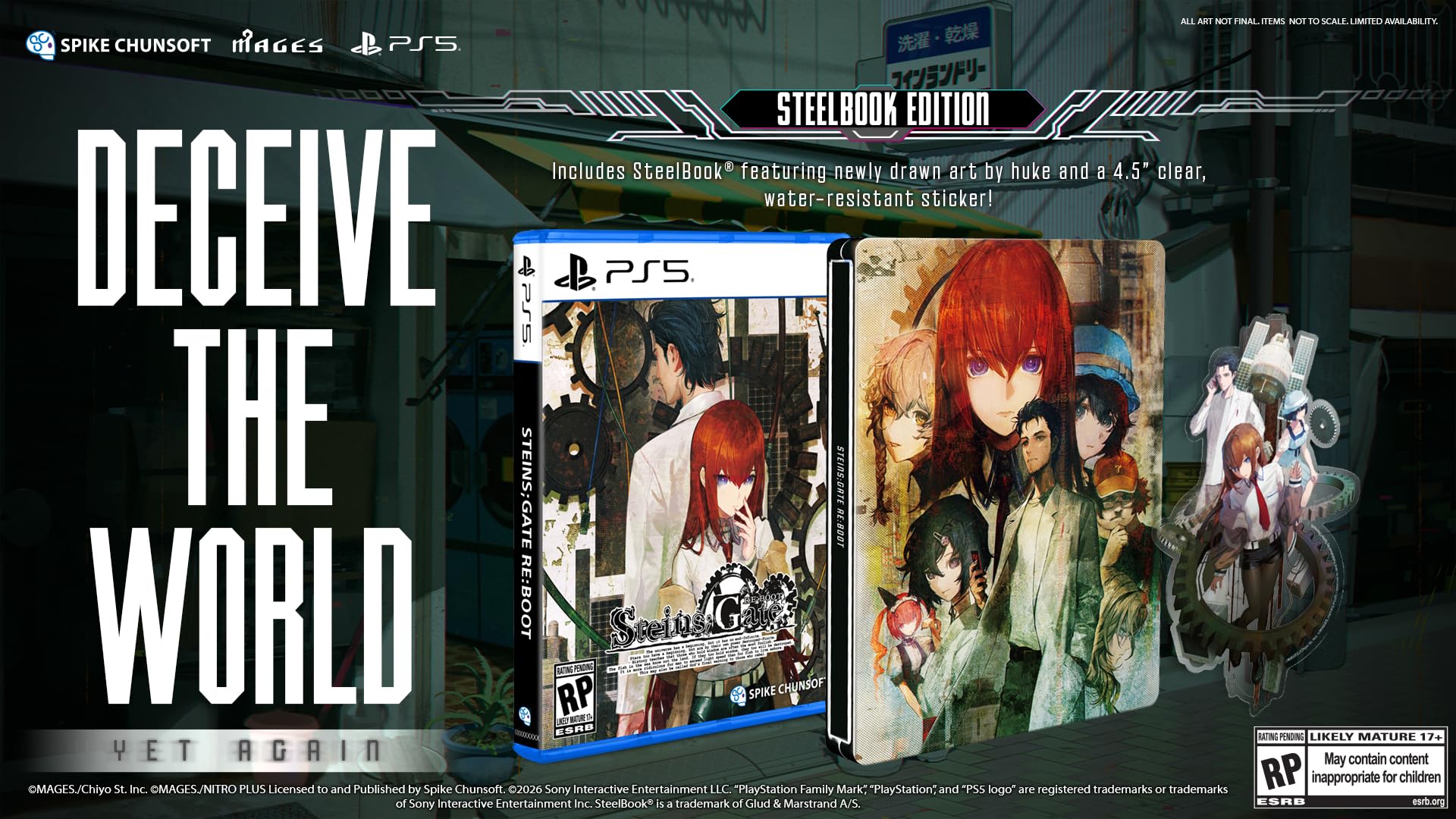 Amazon.com: STEINS;GATE RE:BOOT Steelbook Edition - PlayStation 5