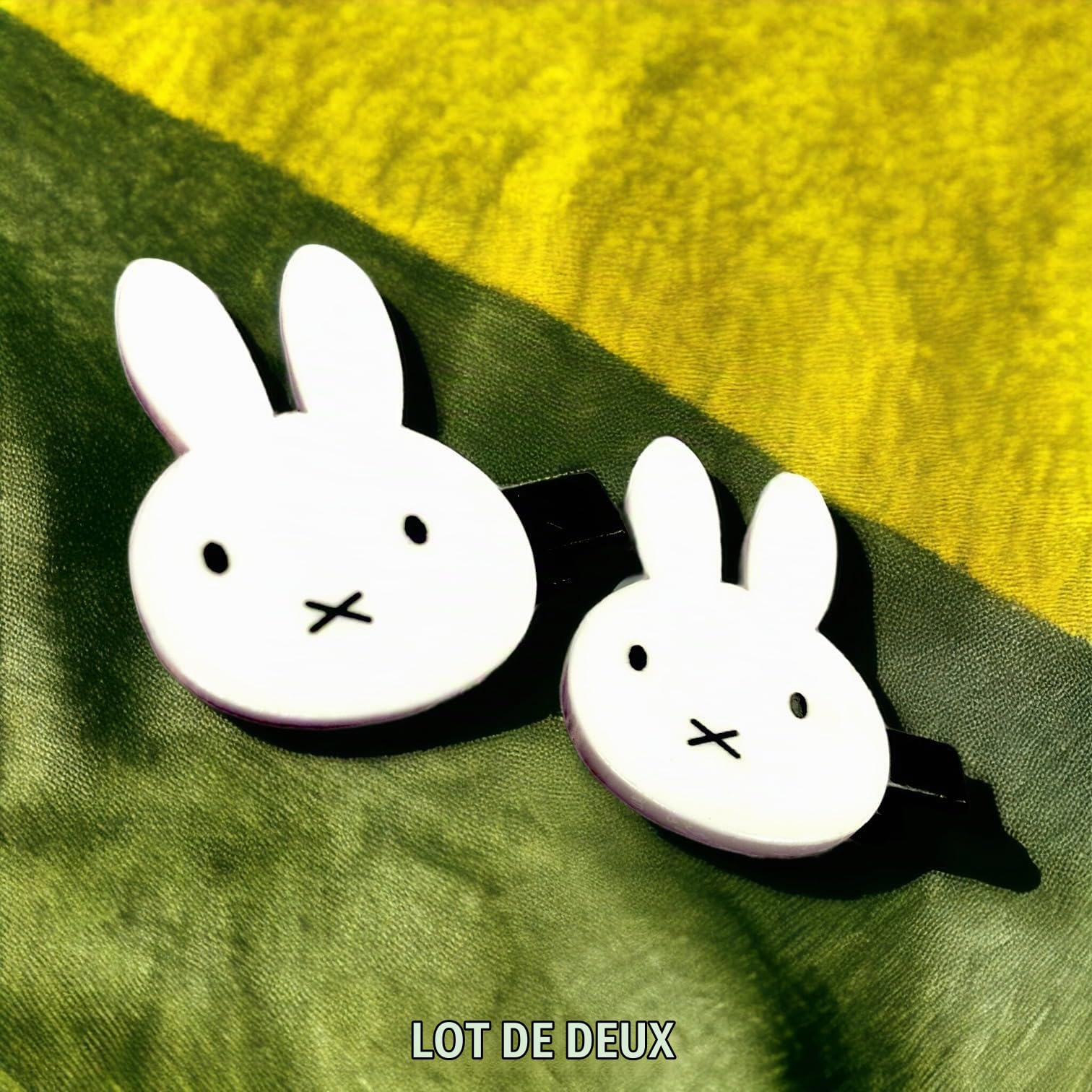 Tachiuwa - Pince à Cheveux, Épingle Lapin, Adorable Jouet en Peluche Oreilles, Pinces à Cheveux, Accessoires pour Cheveux avec Bandeau