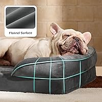 Vista 6 de Bedsure Cama ortopédica para perros de tamaño mediano Cama lavable para perros medianos y gatos, impermeable, cómodo sofá para mascotas con funda