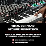 M-AUDIO Oxygen Pro 49 Key USB MIDI Keyboard Controller With Beat Pads, MIDI-assignable Knobs, Buttons and Faders, and Native Instruments Sound Package (NKS Integration)