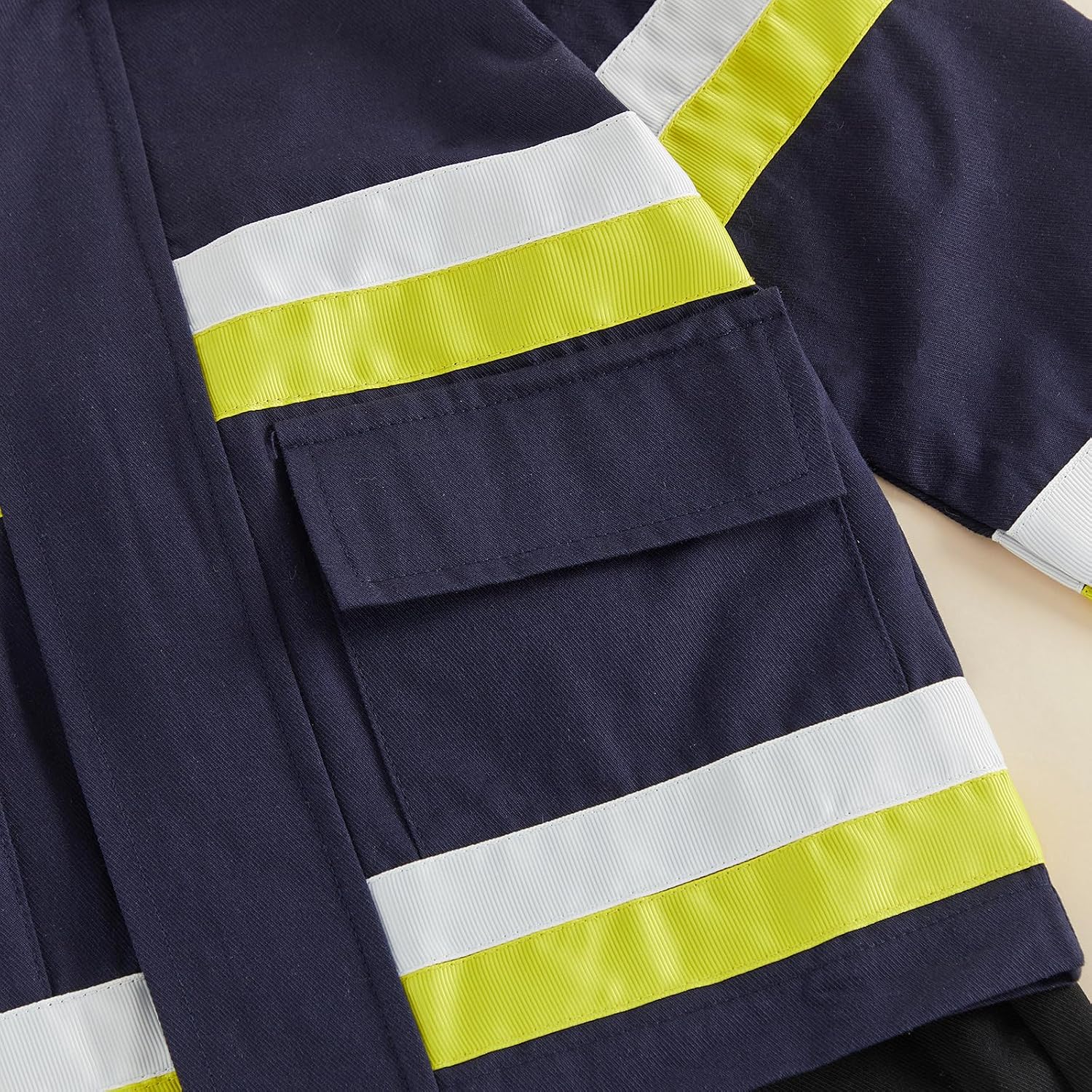 Thorn Tree Kids Firefighter Outfit Long Sleeve Jacket Suspender Pants Overalls Halloween Birthday Outfits Fall Winter Clothes