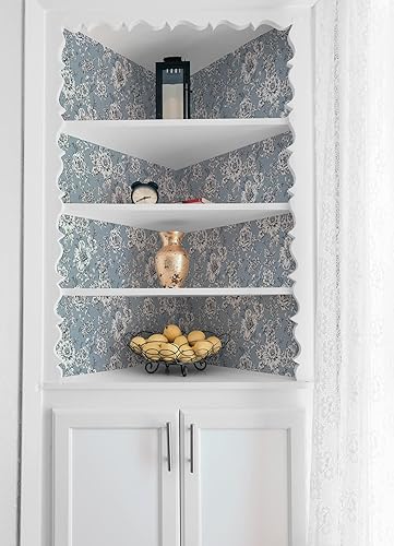 Miniatura 4 de RoomMates Papel tapiz autoadhesivo de Winifred azul