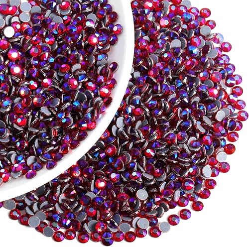 Vista 179 de 6000 diamantes de imitación termoadhesivos a granel, diamantes de imitación azules para ropa de manualidades, cristales termoadhesivos