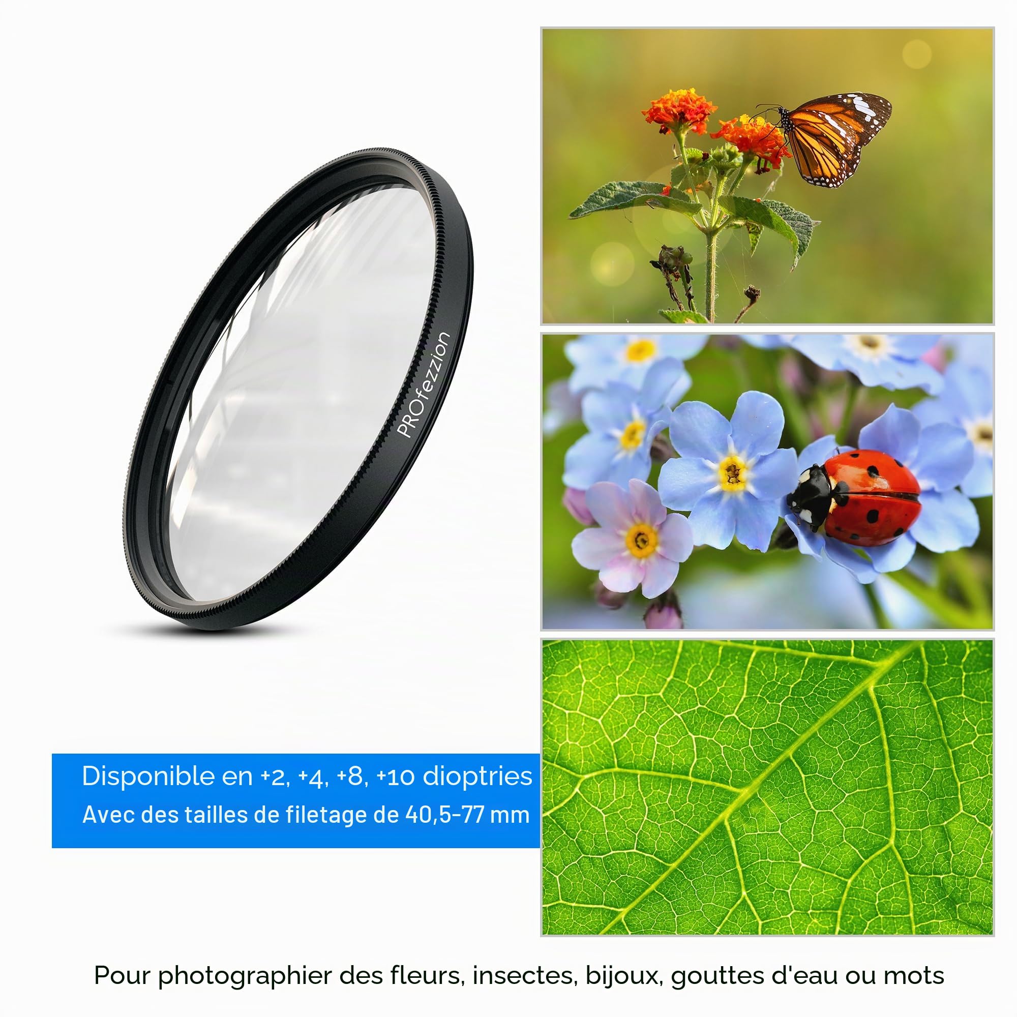 PROfezzion 67mm Kit de Filtre Macro Close-up Filter