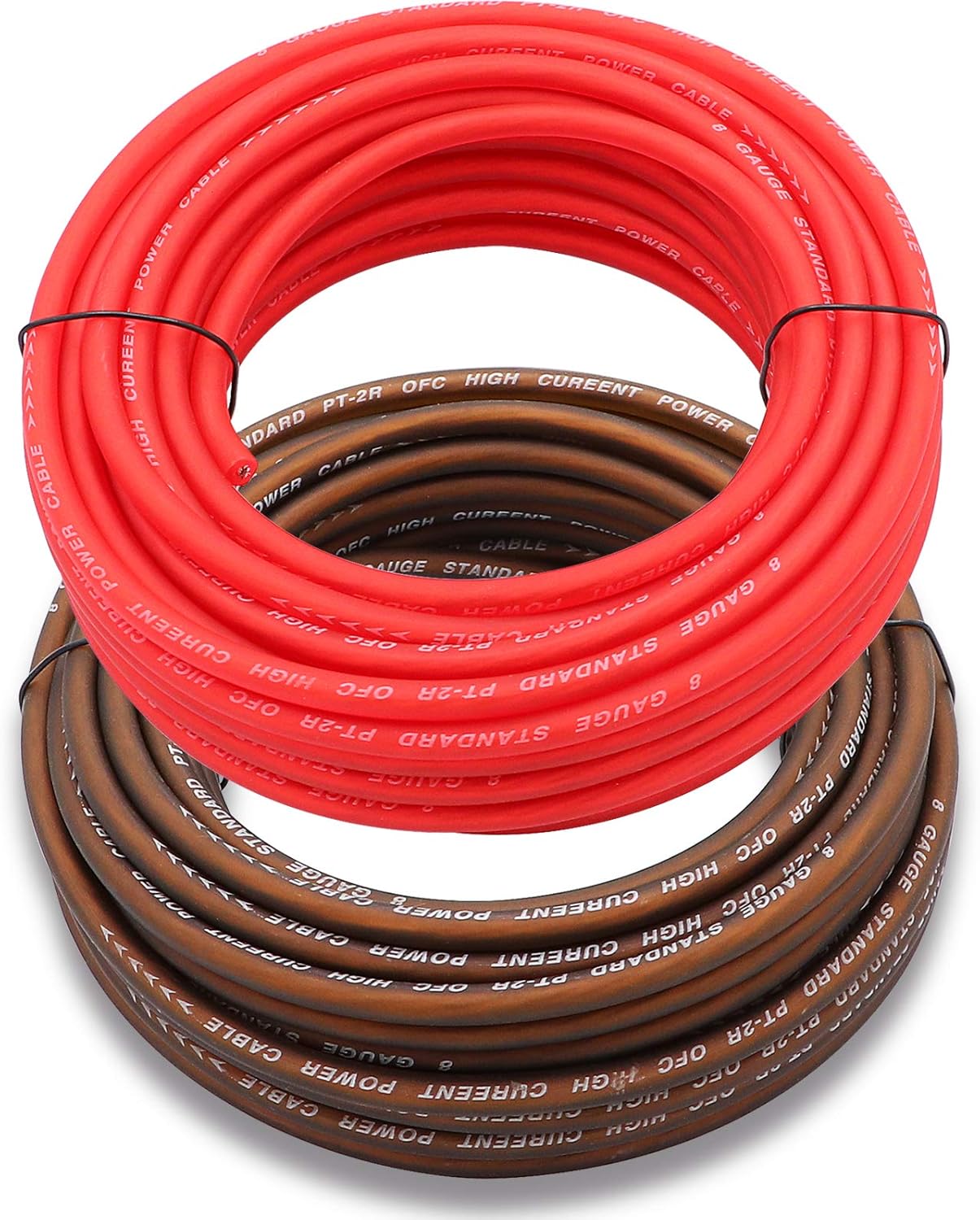 Welugnal 10 Gauge 26ft Brown Power/Ground Wire True Spec and Soft Touch Cable for Car Amplifier Automotive Trailer Harness Wiring : Electronics