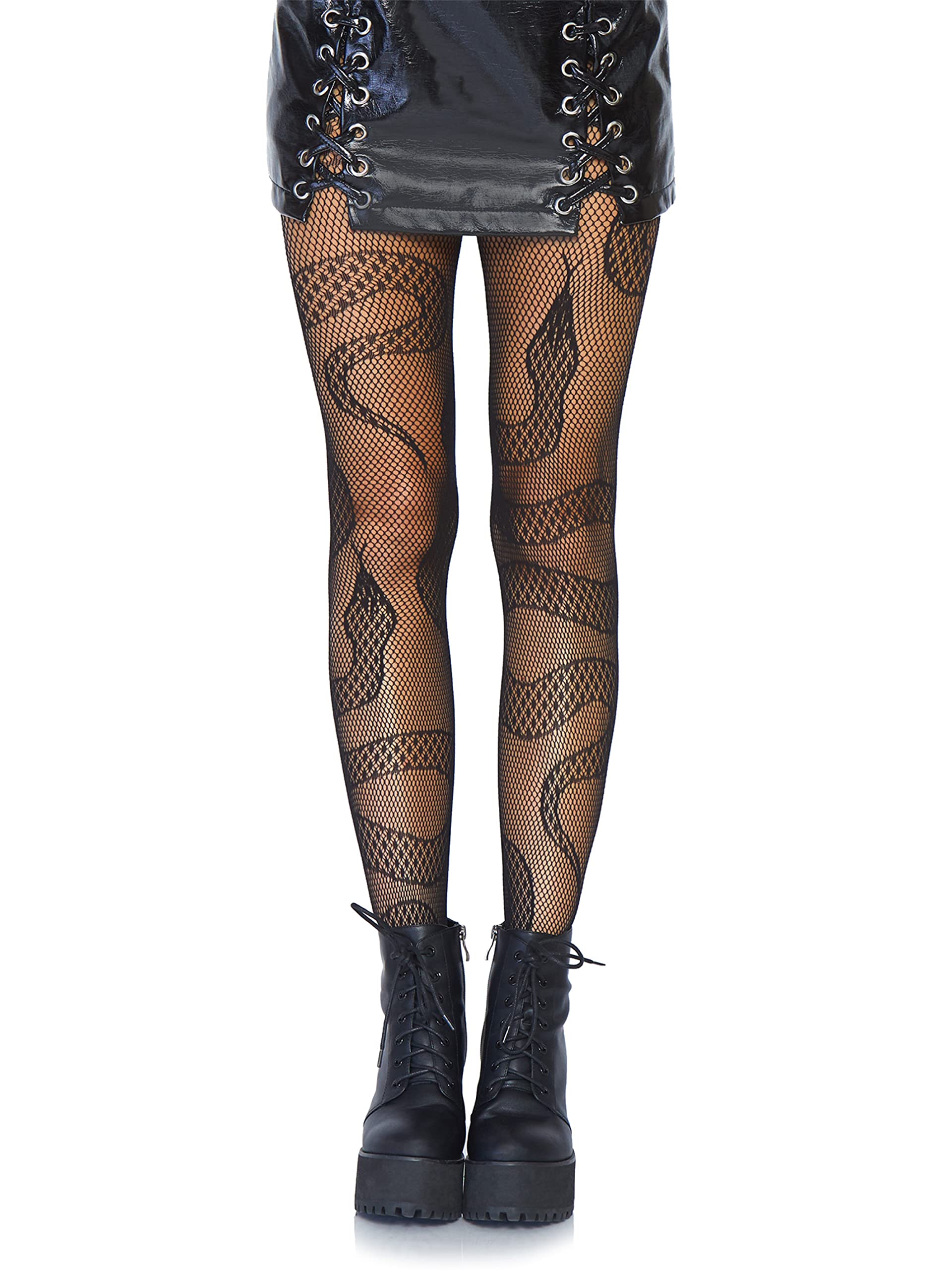 Leg Avenue Women's Dark Alternative Animal Fishnet Tights, Multi, One Size - 