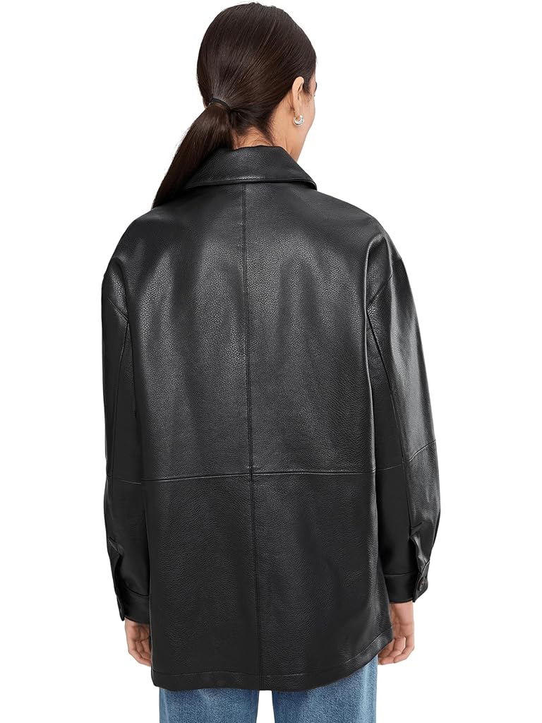 Black Levi's® Faux Leather Blazer