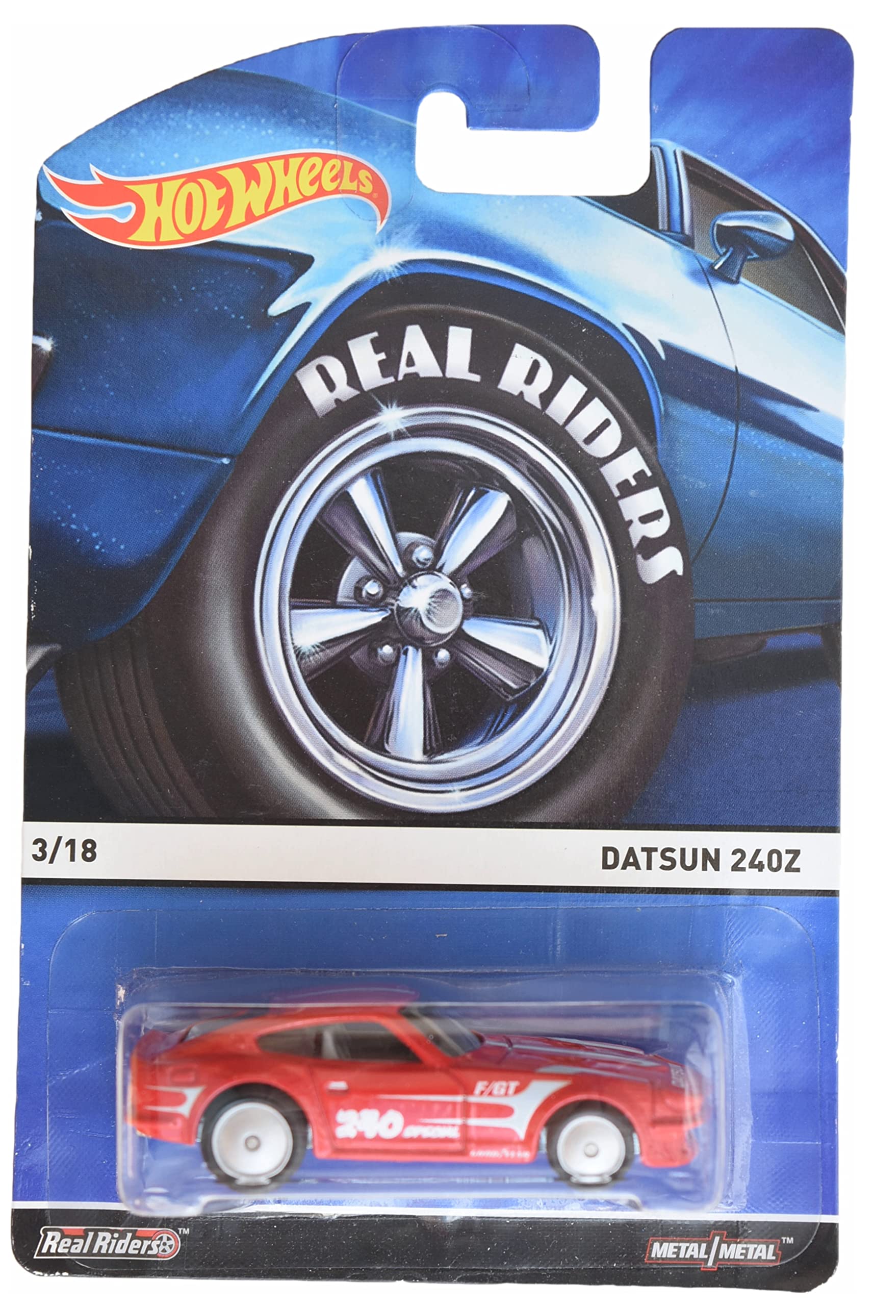 Amazon.com: Hot Wheels Datsun 240Z, [red] Real Riders 3/18
