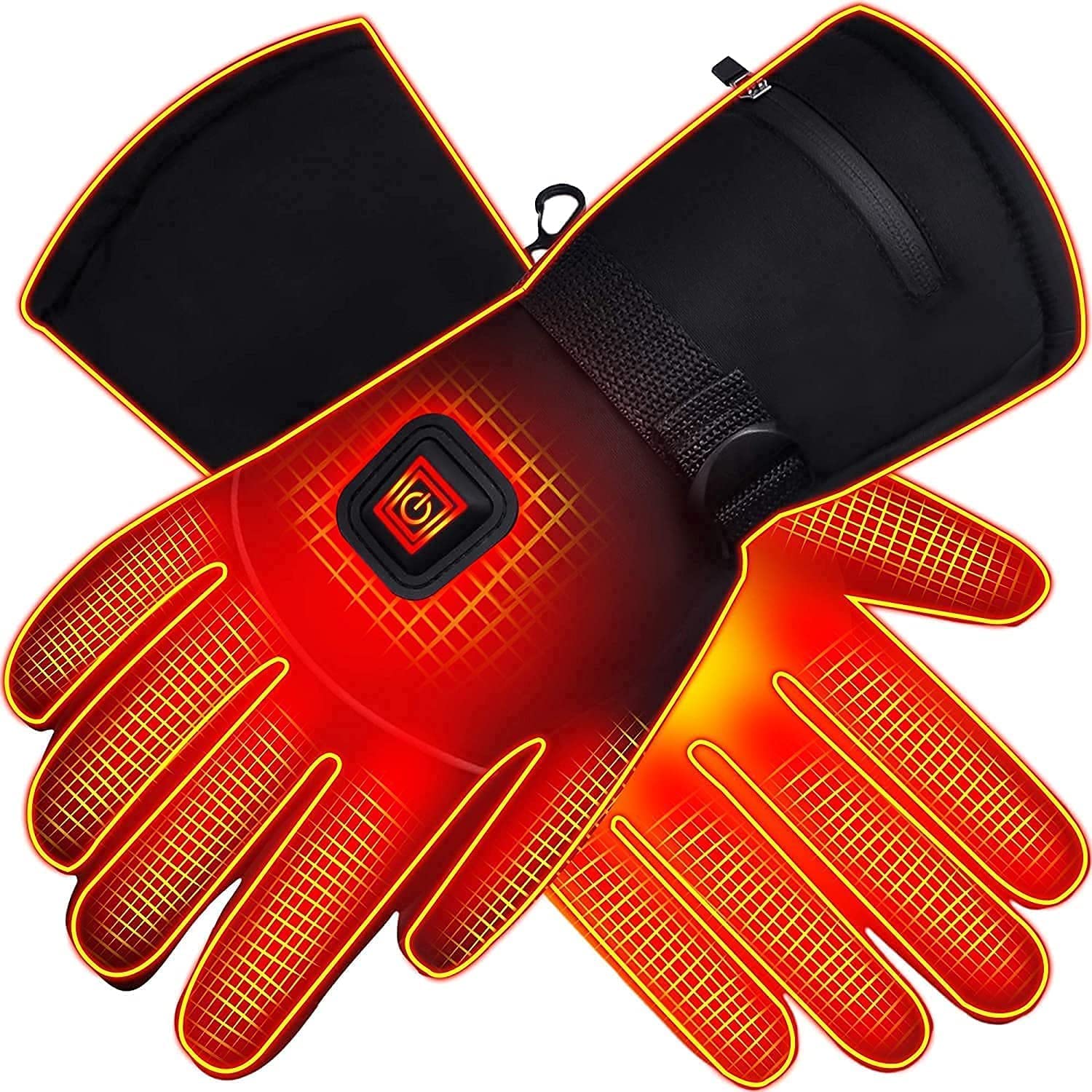 Gants chauffants électriques rechargeables 7.4V avec batterie Li-Po