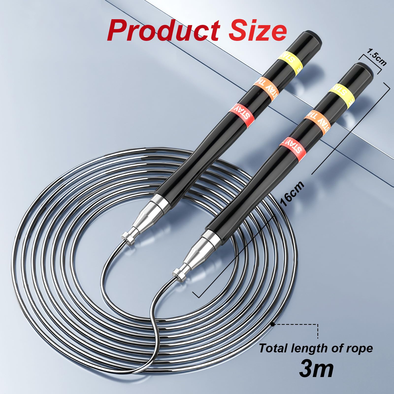 Fitness Materiel Corde à Sauter Flintronic Avec Compteur - Multifonction Et Réglable Pour Le Fitness Corde Sauter Lumineuse