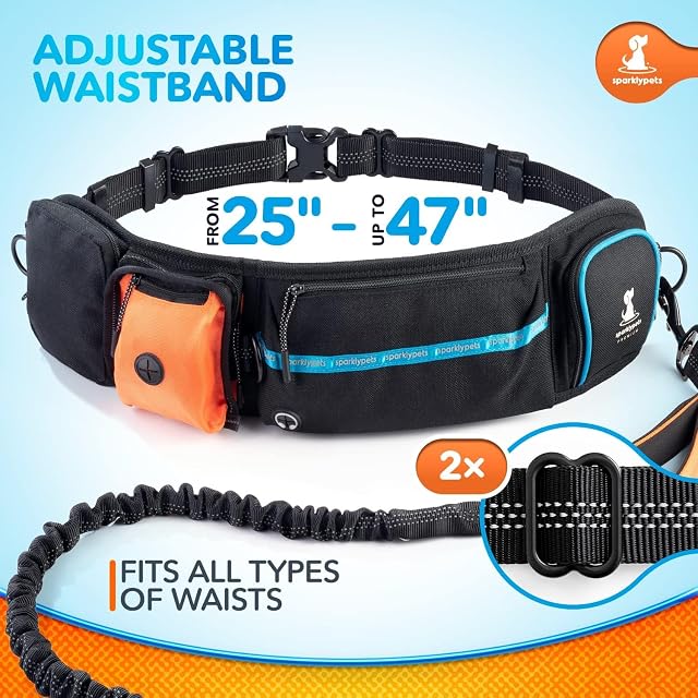 Foto 6 de 7 de SparklyPets Correa Perro Cintura - Correa Manos Libres para Perros Medianos y Grandes