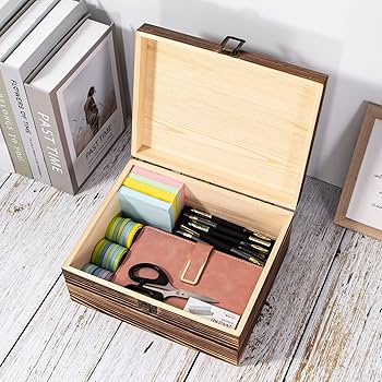 U.S.A ヴィンテージ 木箱 vintage wooden box Amazon.com: Useekoo Vintage Wooden Storage Box Container