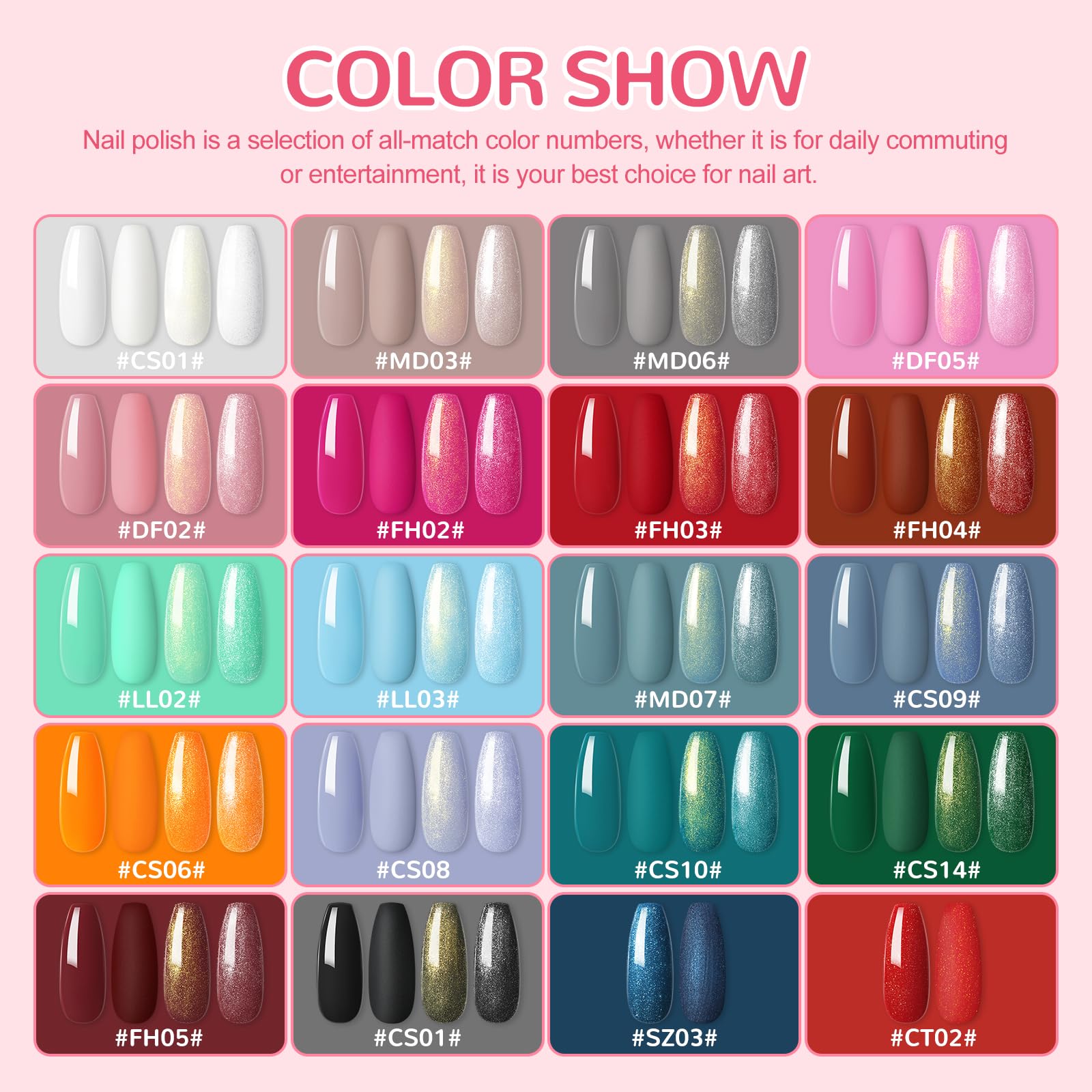 Peacecolor Kit Uñas Semipermanentes, 25PCS Esmaltes Semipermanentes para Uñas con Lampara UV y Base, Top Coat Glitter y Mate, Uñas Semipermanentes Kit Completo para Principiante y Profesional