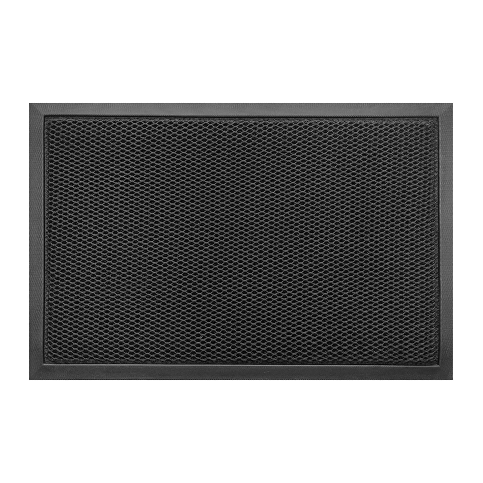Nicoman Black Meshmat Entrance Doormat - 90Cm X 60Cm