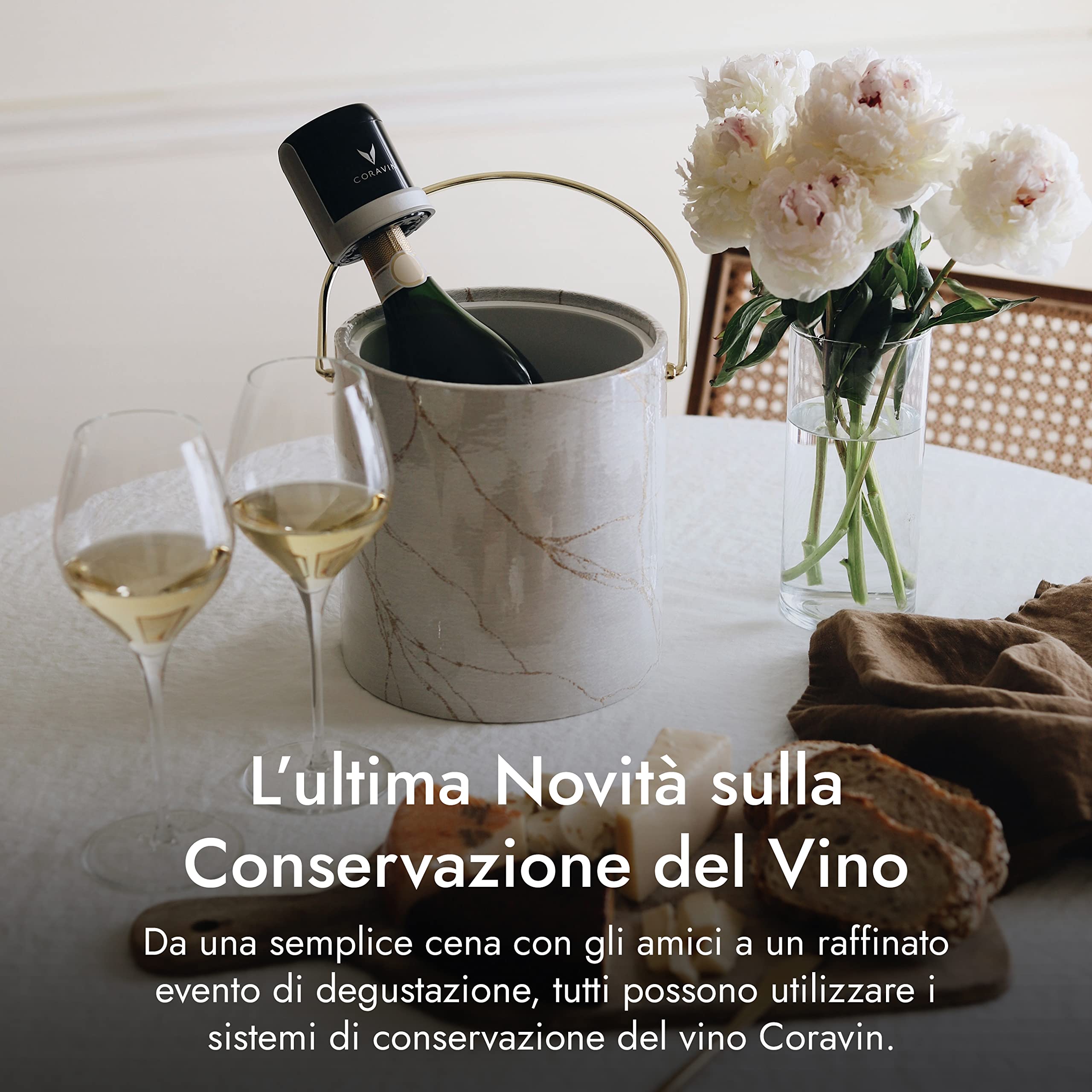 Tappi Coravin Sparkling | Versare più Champagne e Conserva la Freschezza del Tuo Vino Spumante Per Settimane 2 confezioni nere