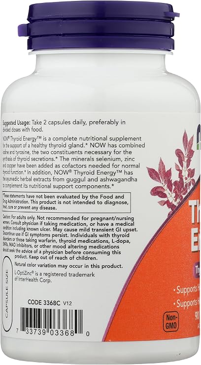 Now Foods Thyroid Energy, 90 CT