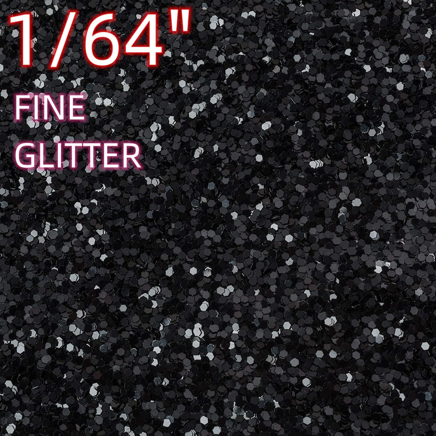 Craft Glitter 50g / 1.7oz Glitter Flakes for Arts Crafts Tumblers Resin Epoxy Scrapbook Glass Schools Paper Halloween Decorations - Fine Glitter(1/64" 0.015" 0.4mm) - Black Glitter : Arts, Crafts & Sewing