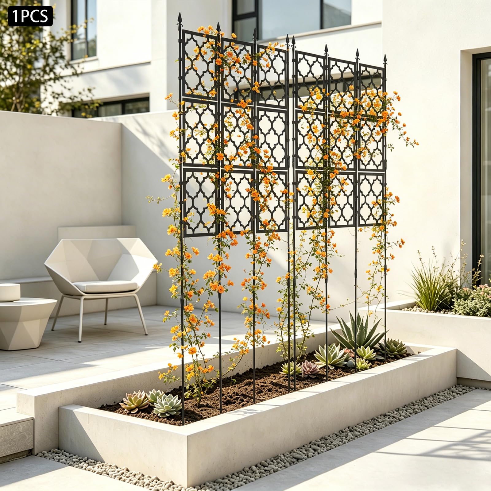 Treillis d'extérieur pour plantes grimpantes, 220 cm de haut, treillis