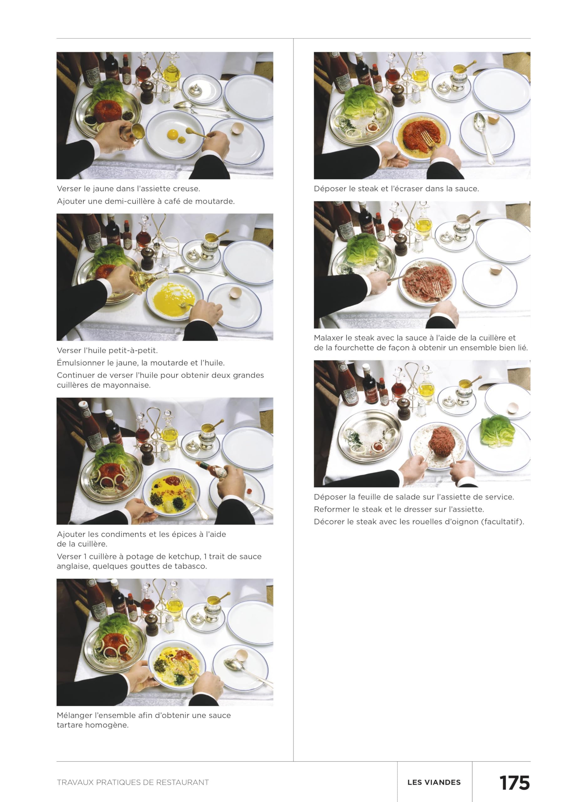 Travaux pratiques de restaurant: Toutes les techniques classiques du service en salle illustrées en pas à pas