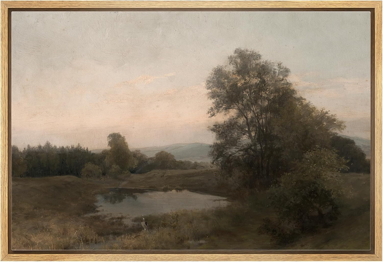 Vintage landscape wall art picture frame