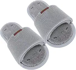 Chinelos para Esfregar Os Pés, Chinelos para Esfregar Os Pés Com Ventosa, 1 par de Limpeza de Pés para Chuveiro (Cinza)