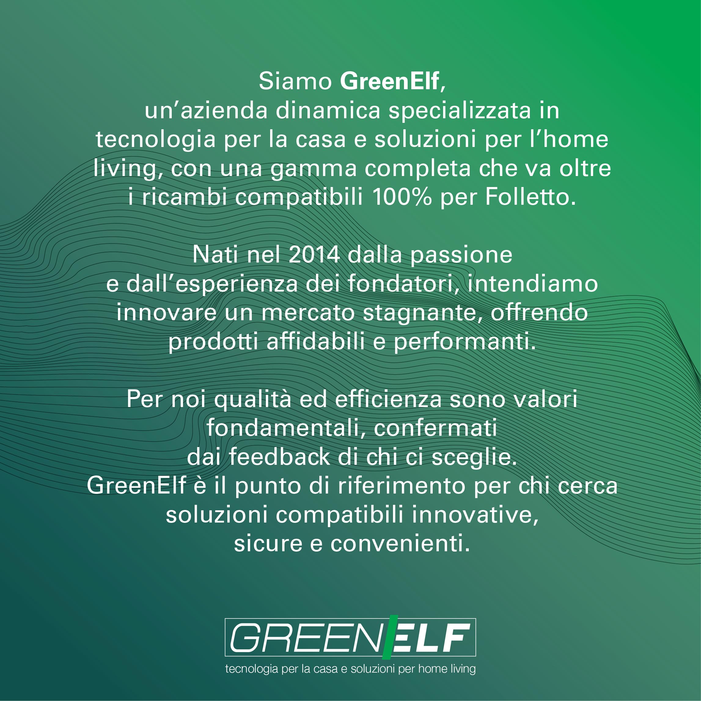 Ricambio Unità Filtro per Folletto VK 120, Sacco Folletto VK120 in Tessuto per Vecchio Modello | 100% Compatibile, Completo con Ghiera, Resistente e Facile da Montare