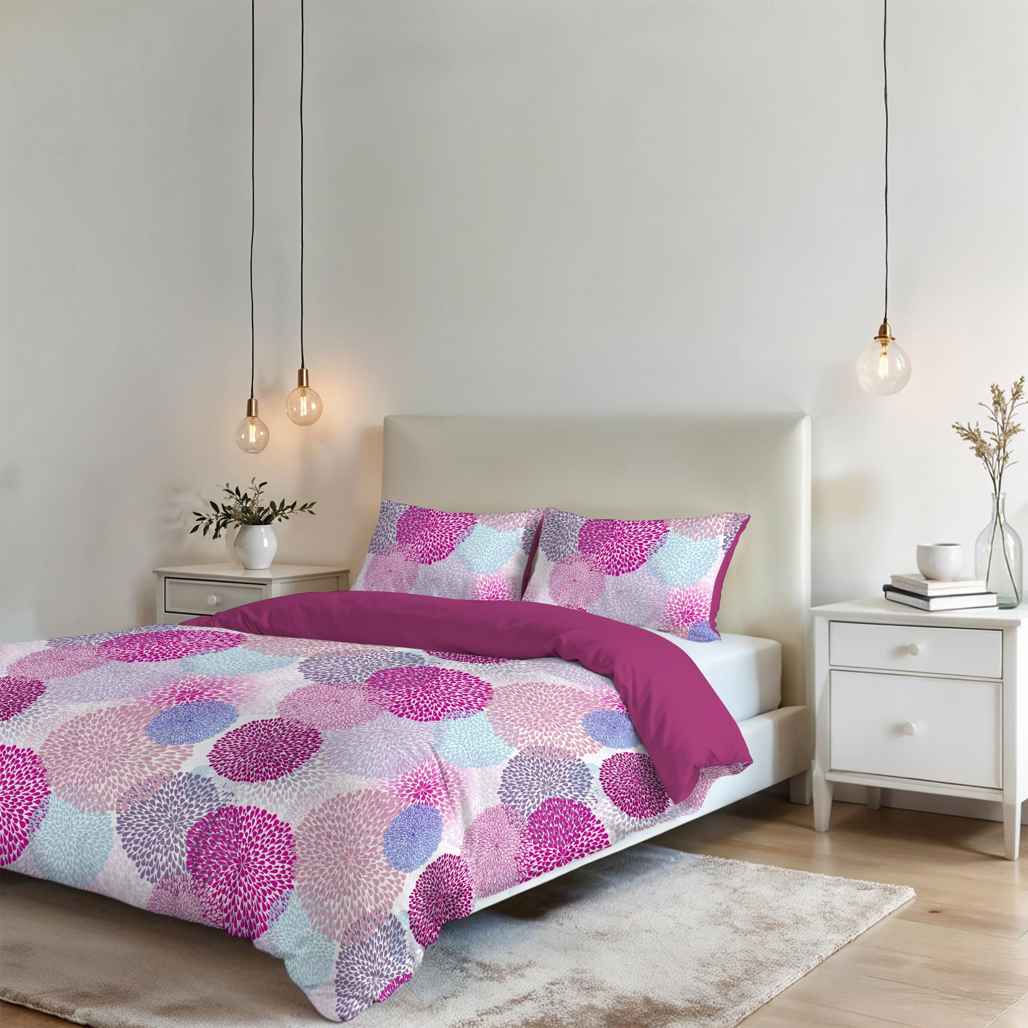 Italian Bed Linen Sogni e Capricci Fantasy Duvet Cover (Made in Italy), soffioni, double