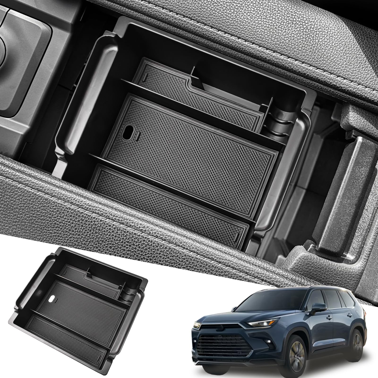 Amazon.com: HGWEI Center Console Organizer Compatible with 2024 Toyota ...
