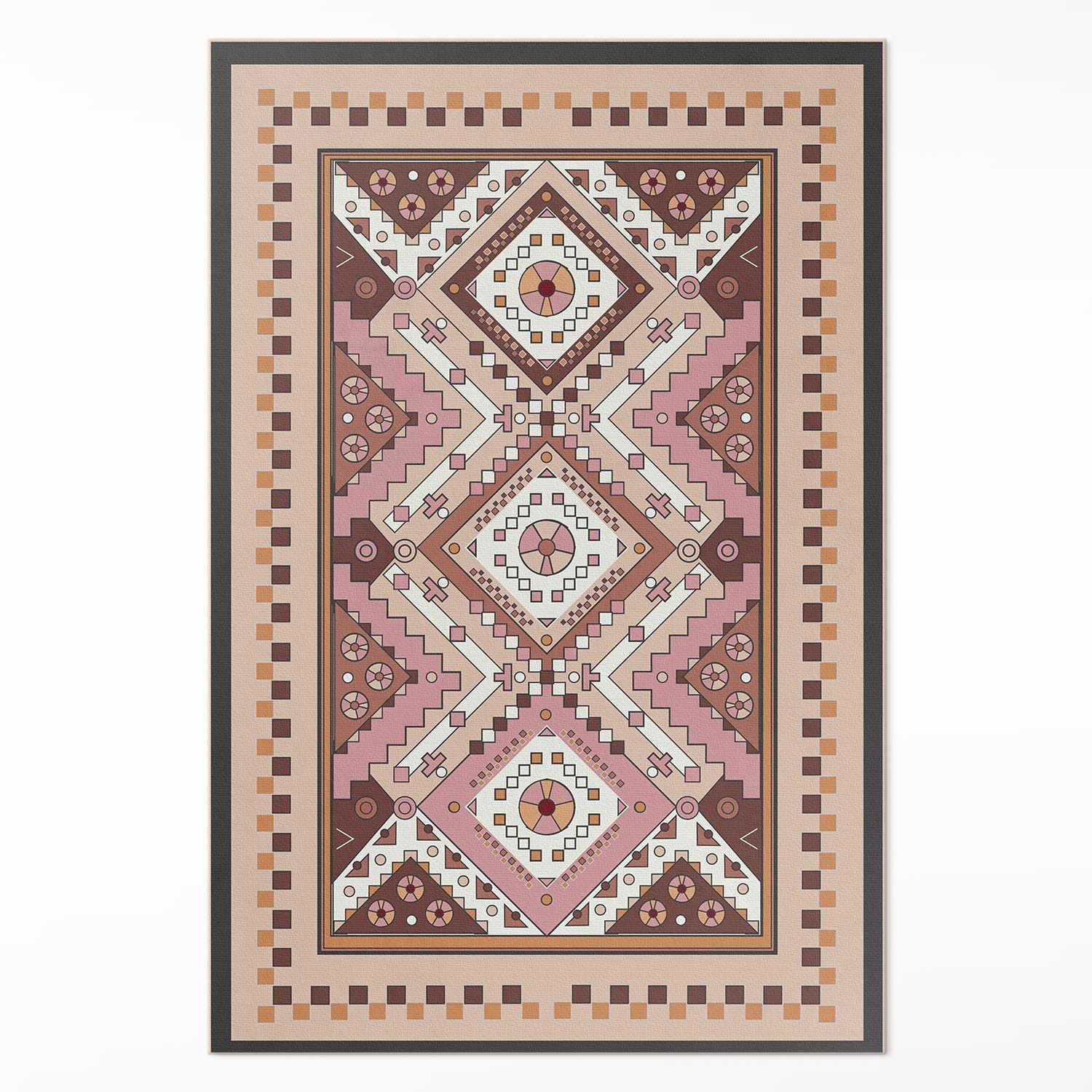 Tapis en vinyle lavable et resistant a la decoloration 120x180 cm pour cuisine et salon