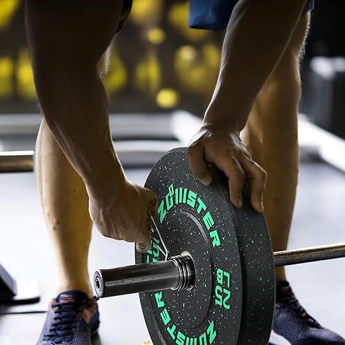 Miniatura 4 de Placa de peso de parachoques Placa olímpica Hi-Temp Placa de peso de parachoques con inserto de acero Placa de levantamiento de pesas de