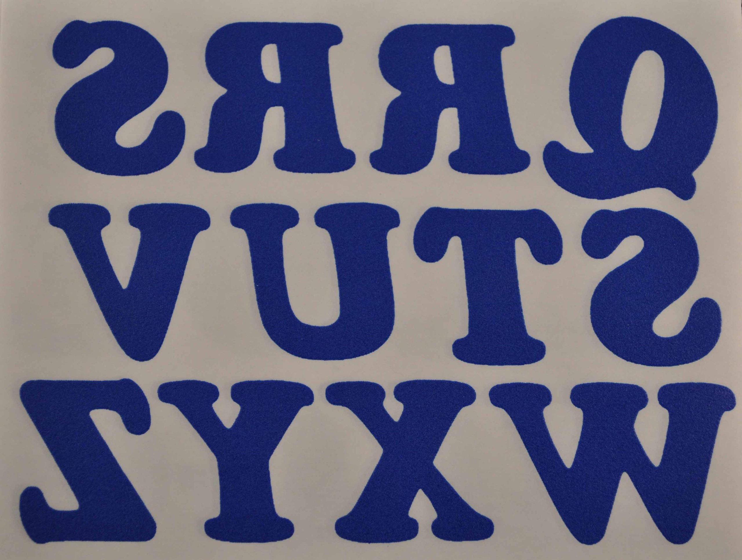 DIY 1.25-Inch Iron-On Letters in Royal