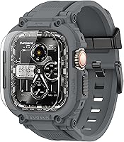 Vista 11 de amBand Bands - Funda protectora de pantalla compatible con Apple Watch Ultra 3/2/1 de 1.732 pulgadas, correa resistente M1 Sport Series y película