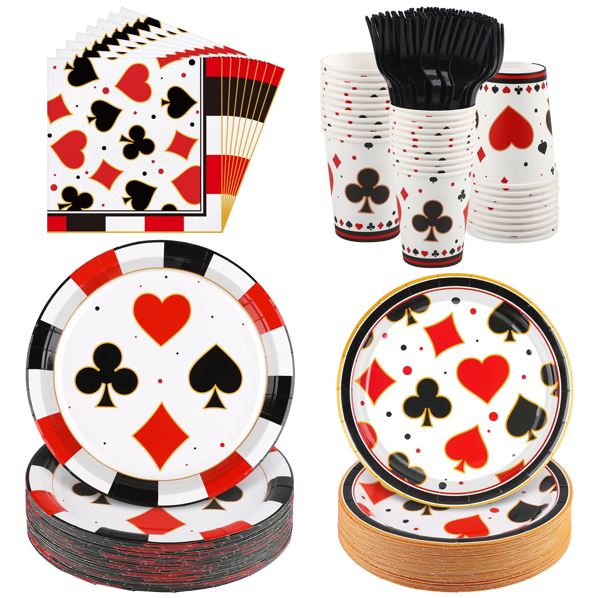 Kochorie Casino Tableware Set (144 Pieces)