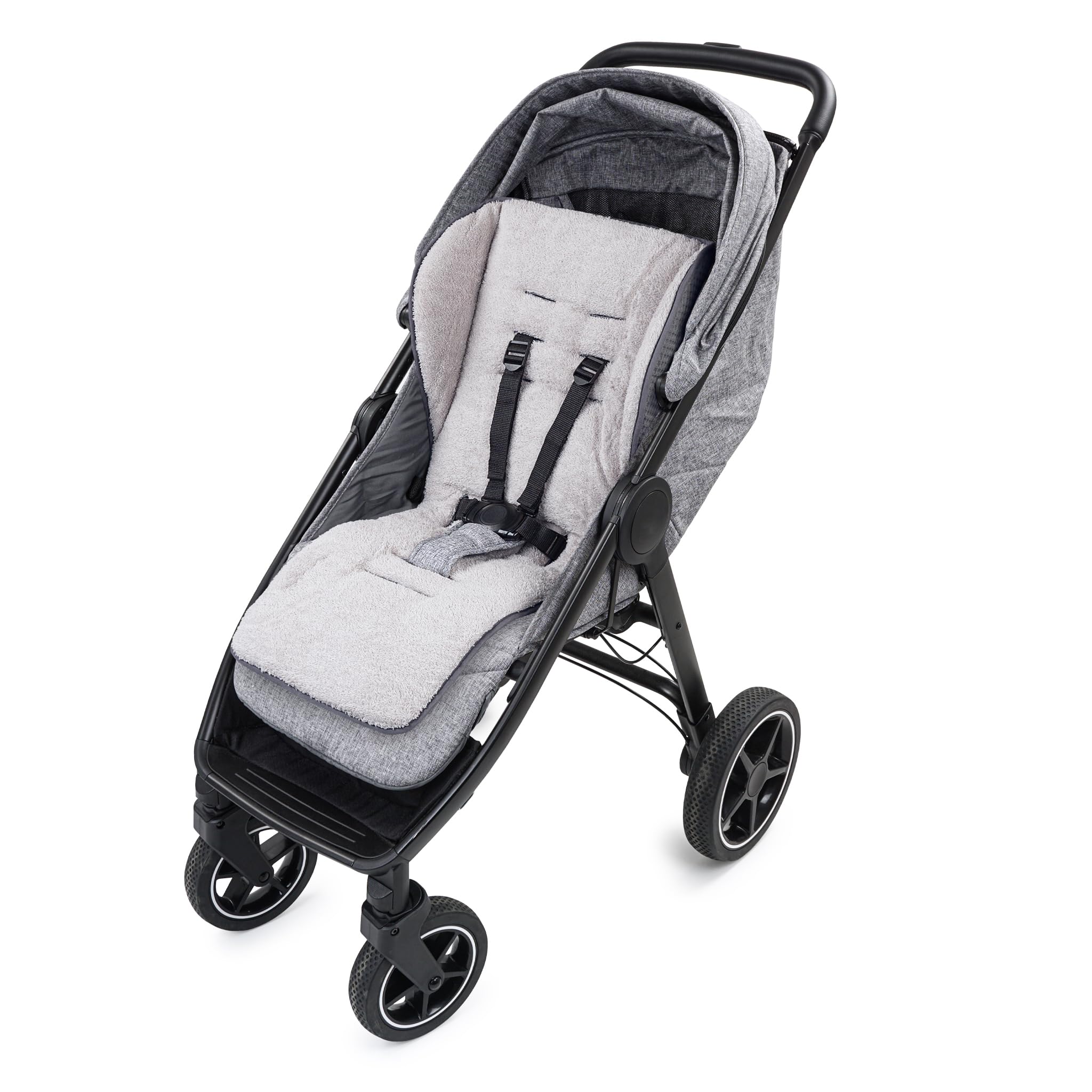 Sitzauflage Franz 2in1 | Atmungsaktiver Sitzverkleinerer | Universal Sitzeinlage für Kinderwagen, Buggy | Schonbezug 100% Baumwolle waschbar | beidseitig verwendbar