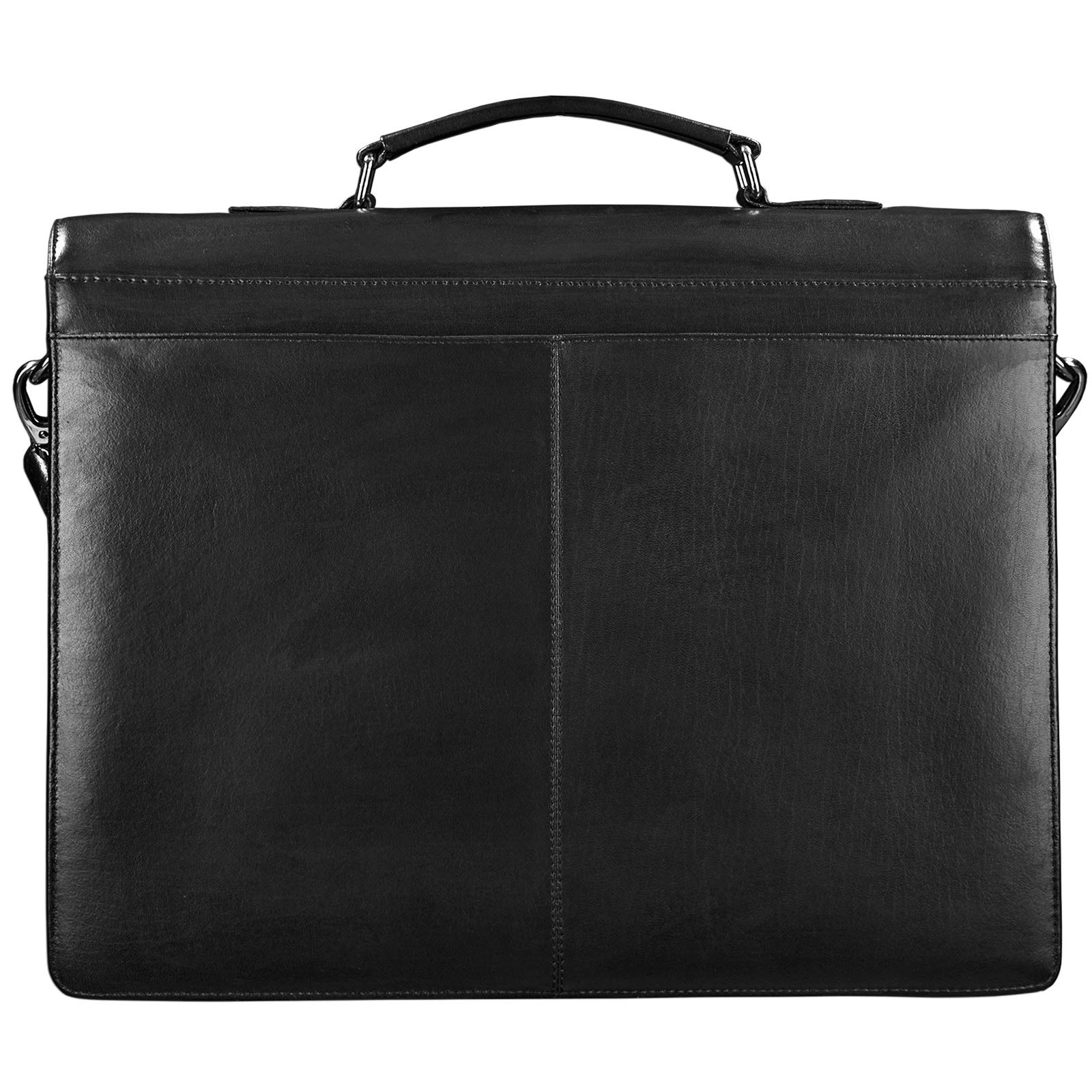 STILORD Johann Maletín Piel Hombre y Mujer Bolso Mensajero Bolsa Bandolera Bolso Trabajo Negocios Profesor para portátil de 15,6" con candado Cuero Genuino Color:Sepia-marrón