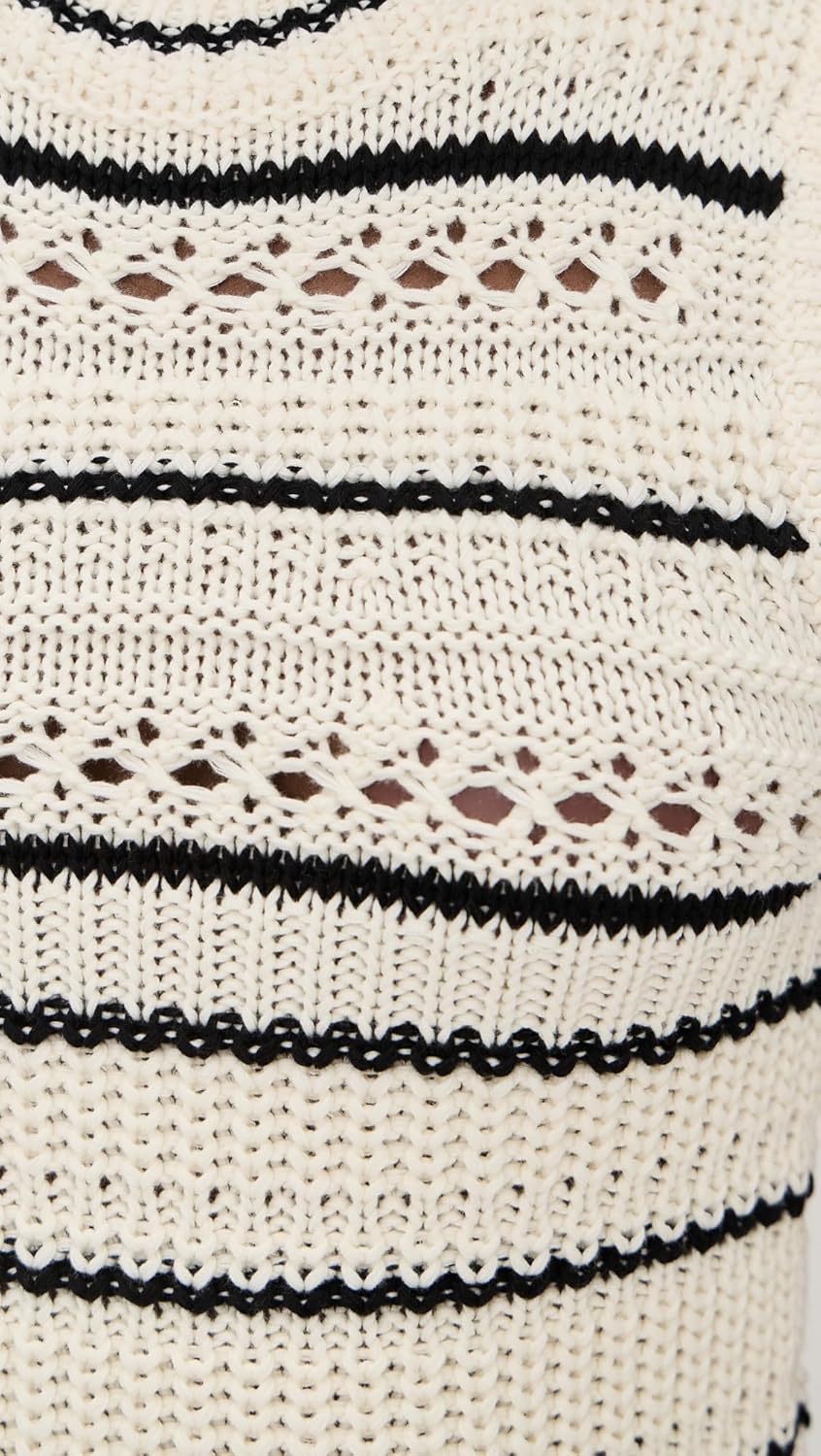 Madewell Women's Striped Sweater Vest in 100% Cotton - Image 6