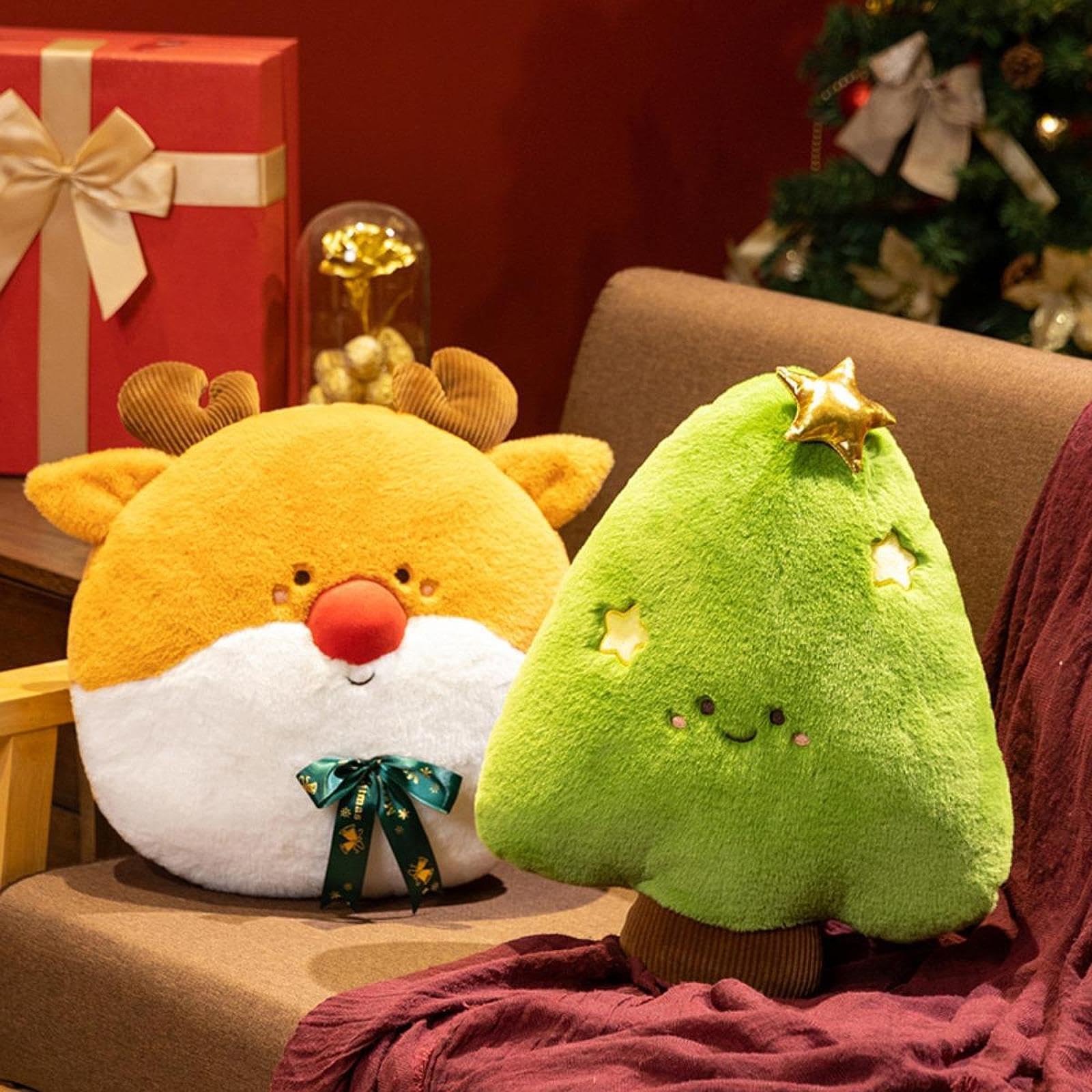 STYLEHEAVEN Christmas Throw Pillow Cute Christmas Decoration for Living Room Bed Tree-image-21