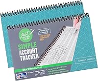 Vista 1 de The Superior Register - Sencillo rastreador de cuentas - Gran registro de cheques y libro de contabilidad financiera - Registro de tarjeta de débito