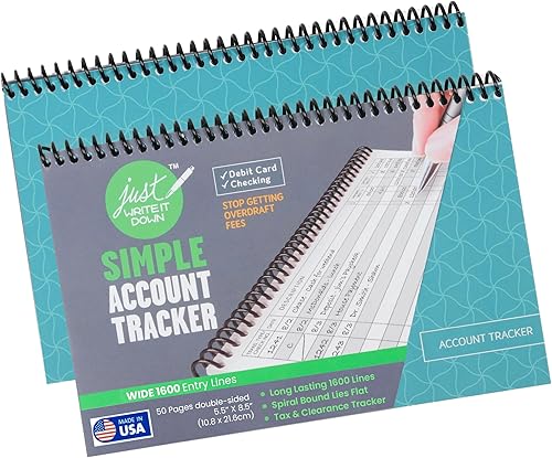 Miniatura 9 de The Superior Register - Cuaderno de registro de cheques y tarjetas de débito, ideal para dar seguimientos a tus cuentas de manera sencilla