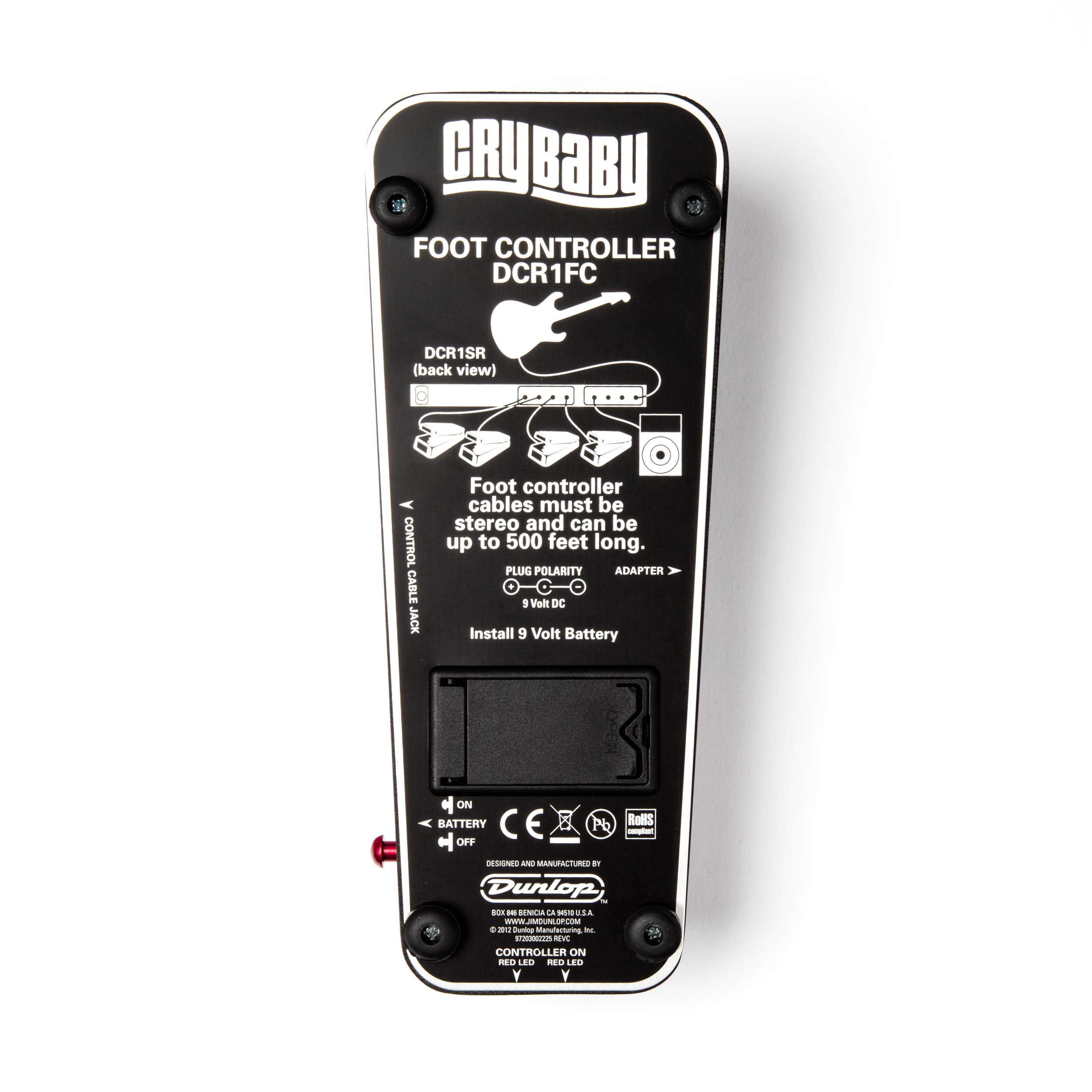 JIM DUNLOP - DCR-1FC - Cry Baby Pédale de contrôle pour DCR-2SR negro