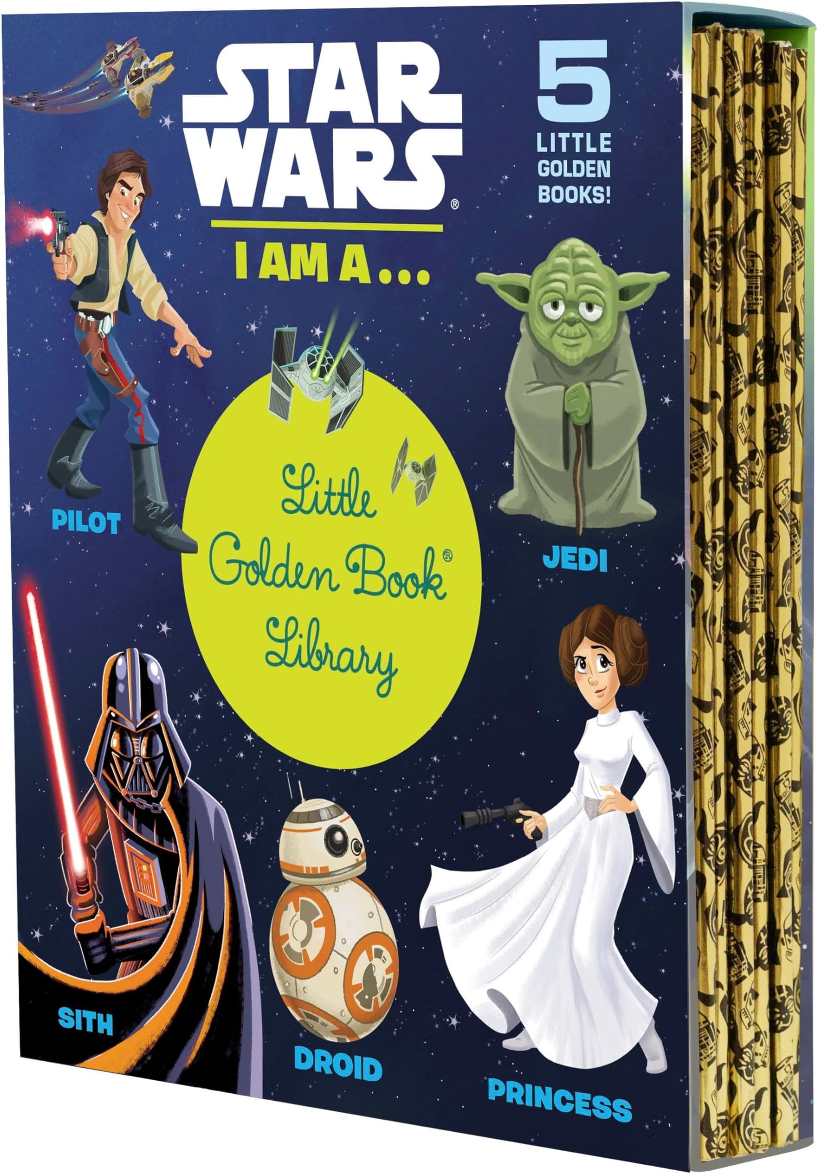 Star Wars: I Am a...Little Golden Book Library -- 5 Little Golden Books: I Am a Pilot; I Am a Jedi; I Am a Sith; I Am a Droid; I Am a Princess