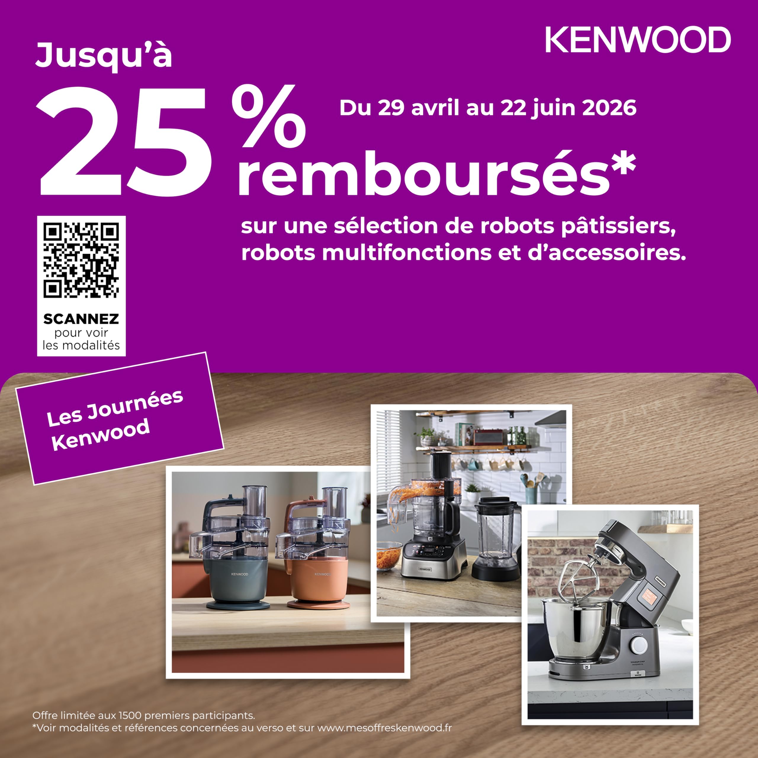 Kenwood FDP22.130GY FP KW FP1+DP INT Robot de cuisine 650 W bleu