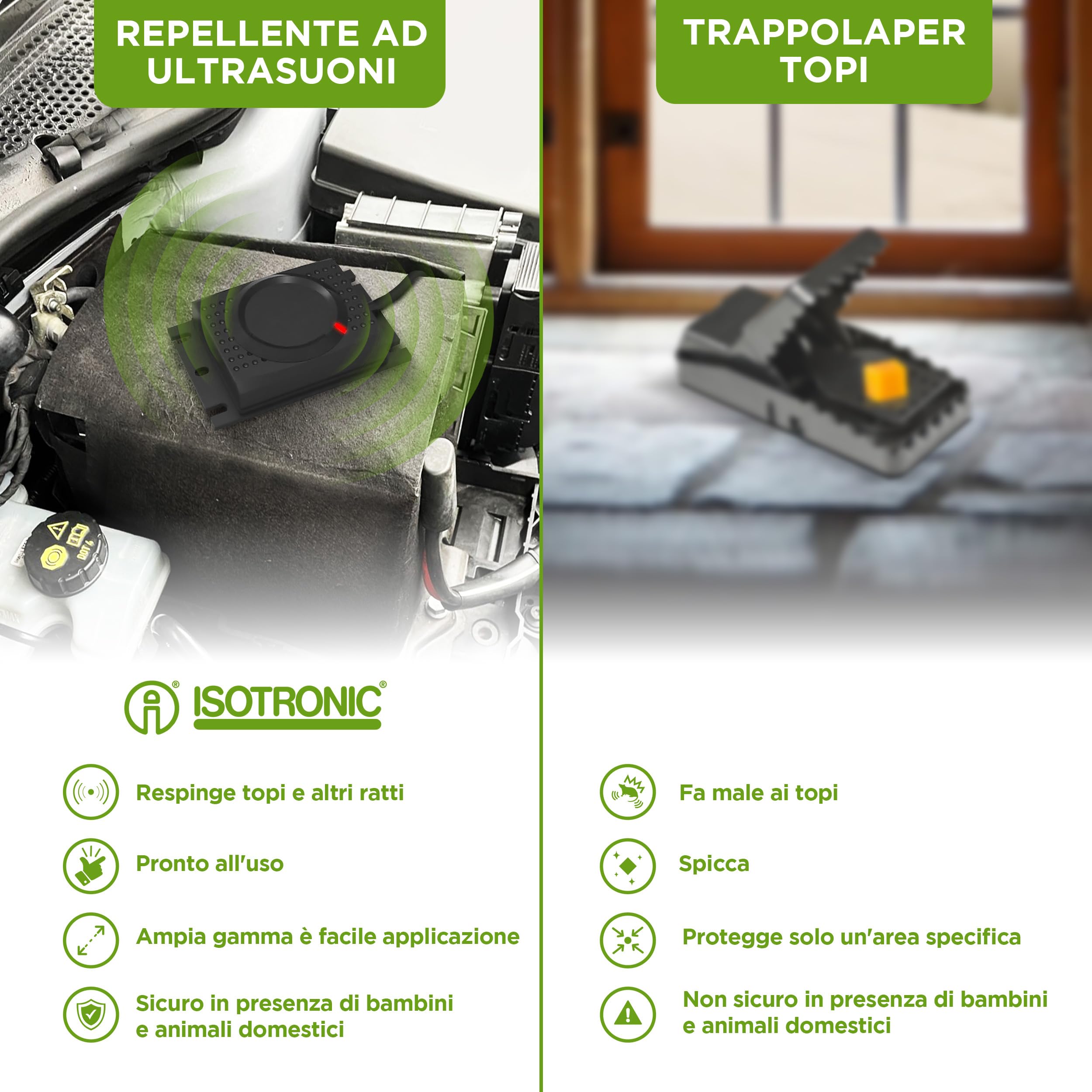 Dissuasore Martore Ultrasuoni SWISSINNO - Ultrasuoni E Alta Tensione 1074106 - Foto 2