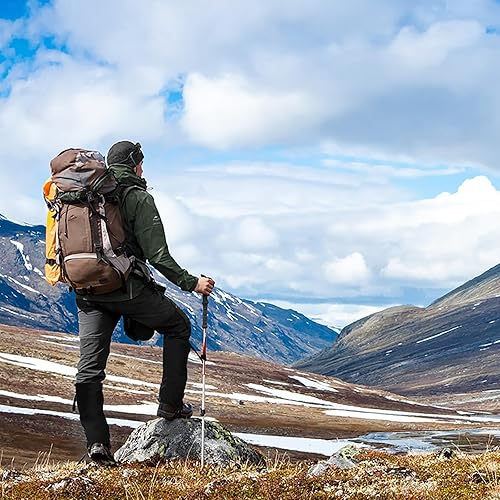 Miniatura 5 de Polainas impermeables para botas de nieve para raquetas de nieve, senderismo, caza, correr, motocicleta, tela Oxford antidesgarros, cinturón de