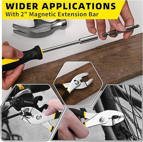 Miniatura 7 de Kit de herramientas básicas de reparación del hogar, kit de herramientas manuales para el hogar general, kit de herramientas pequeñas con caja de