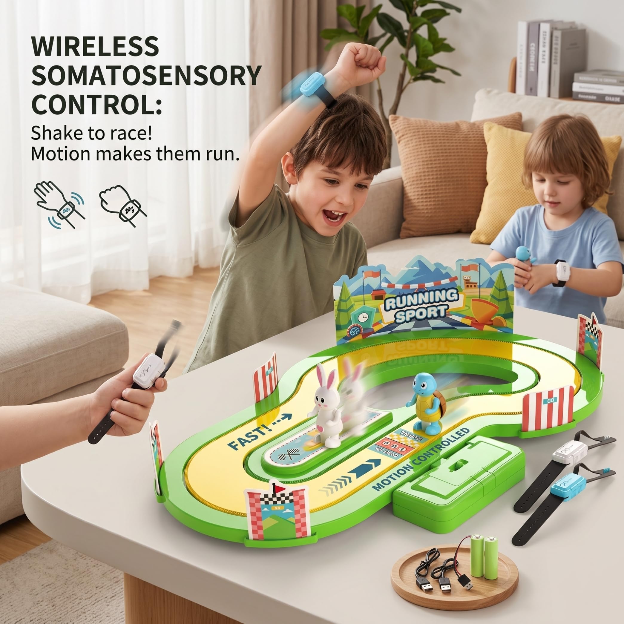 Juego Deportivo para Correr para niños, Movimiento inalámbrico, Juguetes de Aprendizaje para niños pequeños, Estilo 1