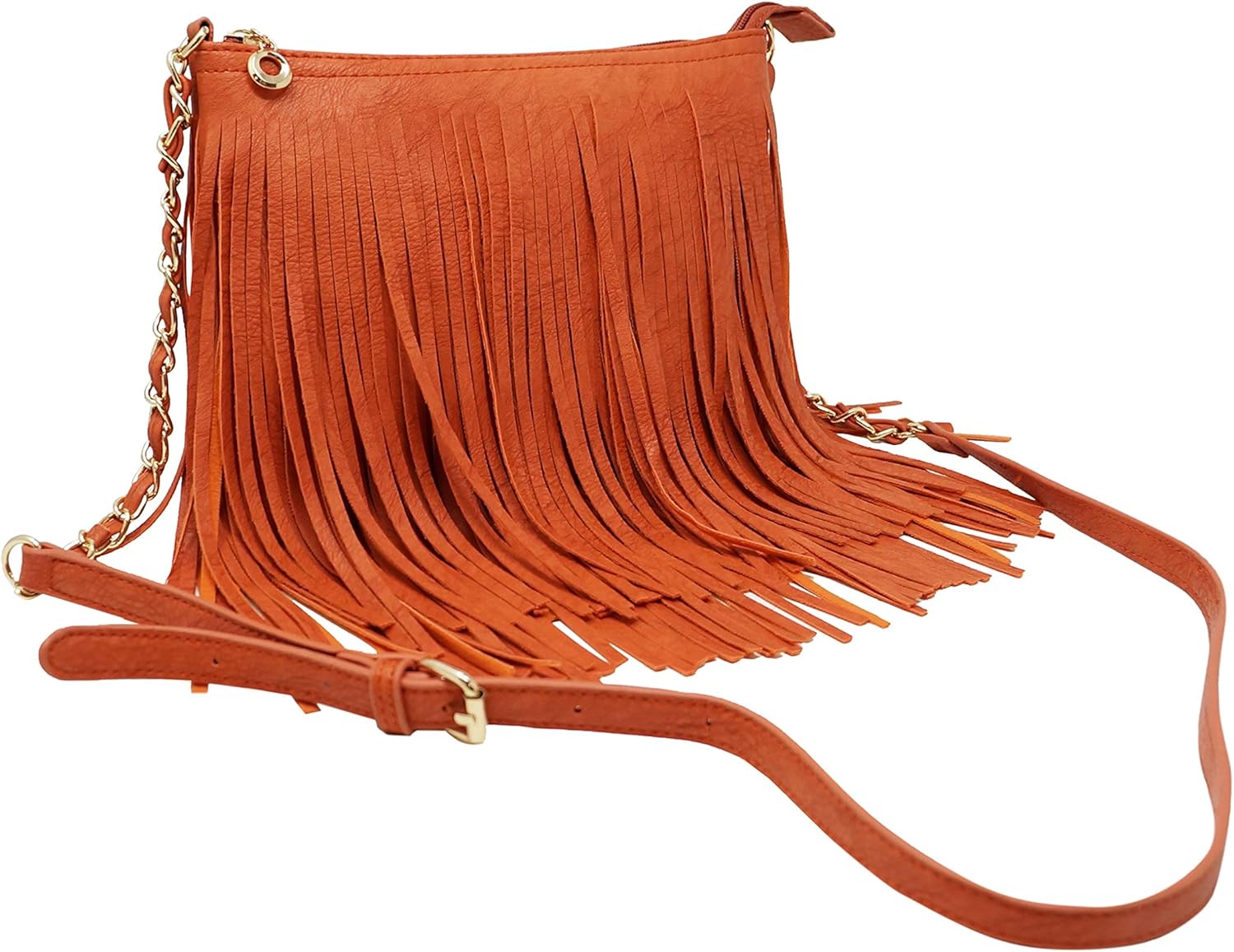 Solene Fringe Crossbody Shoulder Bag with Strap, Tassel Messenger bag, Country Style Western Fringe Purse for Women - Image 4